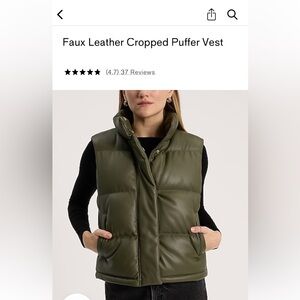 EXPRESS BNWT Black Puffer Vest